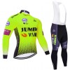 Tenue Maillot M/L + Collant à Bretelles 2019 Team Jumbo-Visma N002